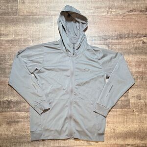 Oakley Light Gray Hooded Jacket